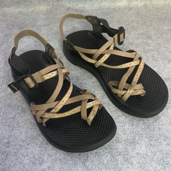 Chaco Women's ZX/2 Cloud Sandal, Tan Straps, Toe Loop, Size 10, Hiking Outdoor - Picture 1 of 10